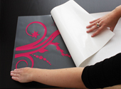 Wandtattoo verkleben