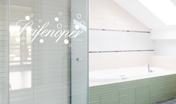 Seifenblasen Wandaufkleber Wandtattoo Spruch /"Seifenoper/" Wandsticker