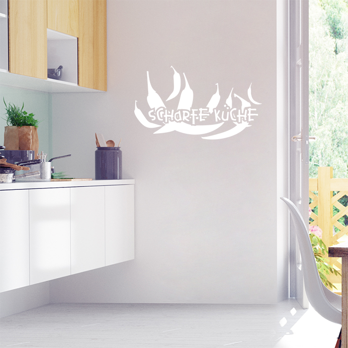 Wandtattoo Scharfe Kuche