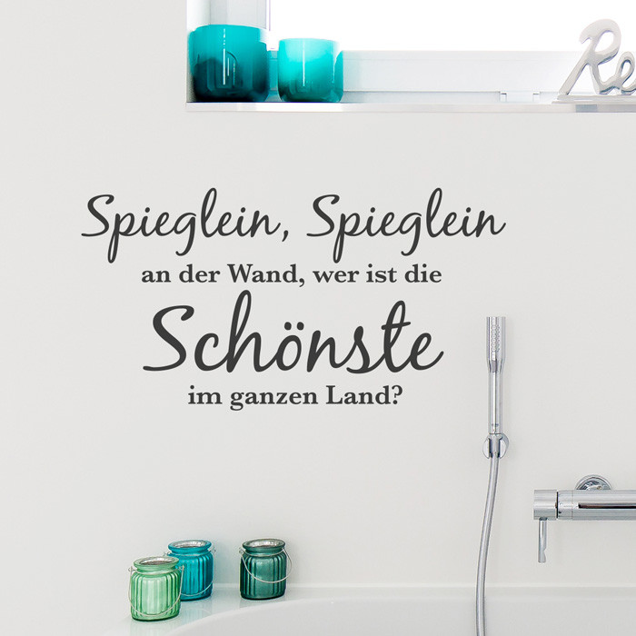 Wandtattoo Spieglein Spieglein