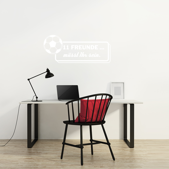 Wandtattoo Spruch 11 Freunde müsst Ihr sein
