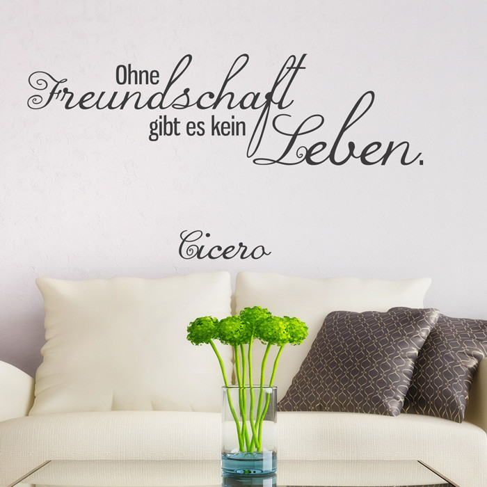 Wandtattoo Sprüche Und Zitate über Die Freundschaft.