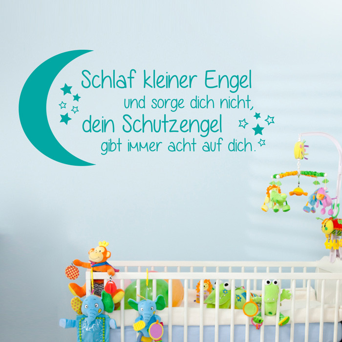 Wandtattoo Spruch Schlaf Kleiner Engel