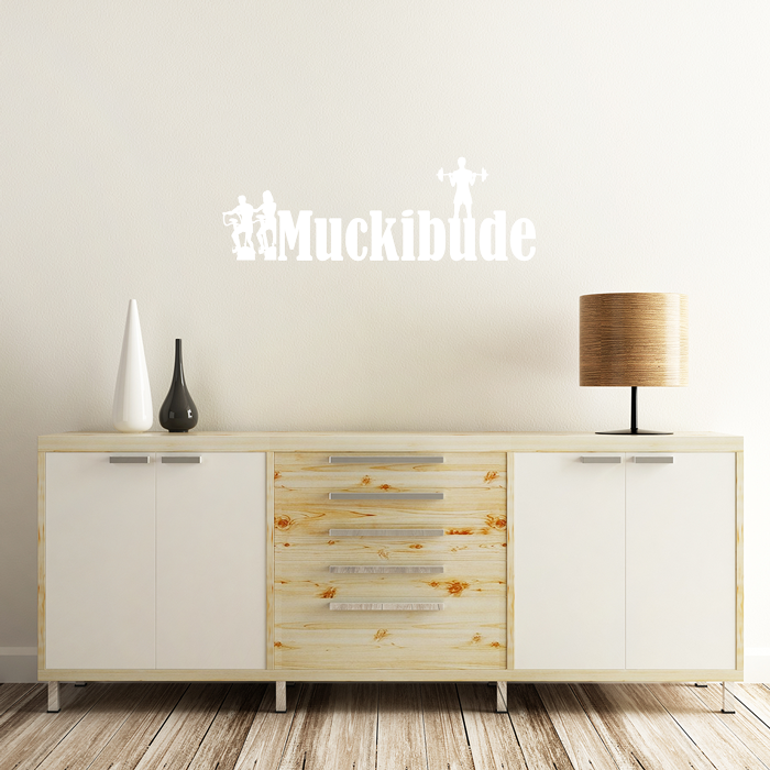 Wandtattoo Spruch Muckibude