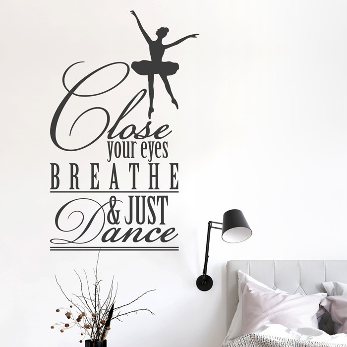 Wandtattoo Spruch Close your eyes