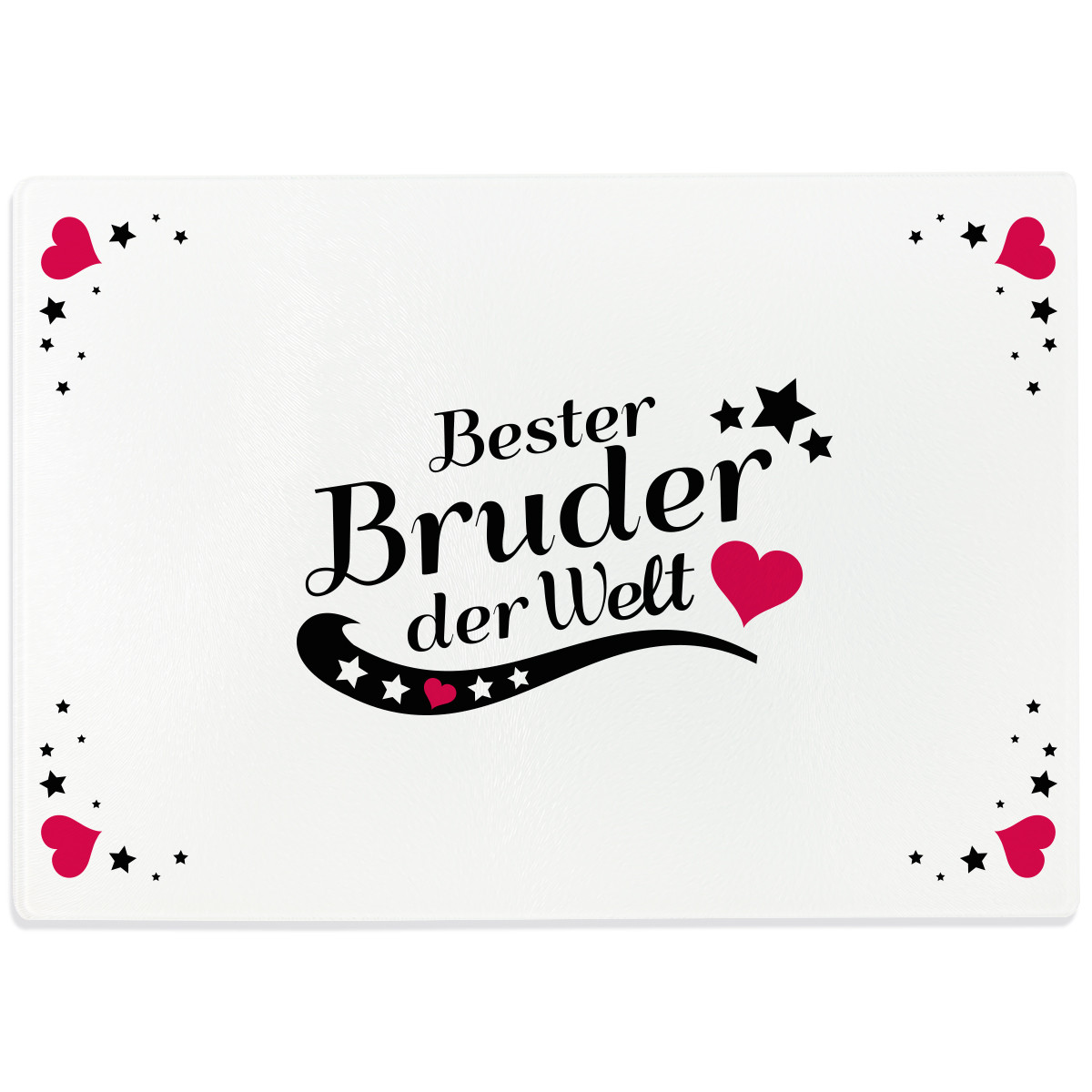 Glasschneidebrett Bester Bruder Der Welt Motiv 4