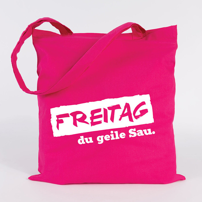 Juniwords Jutebeutel Freitag Du Geile Sau