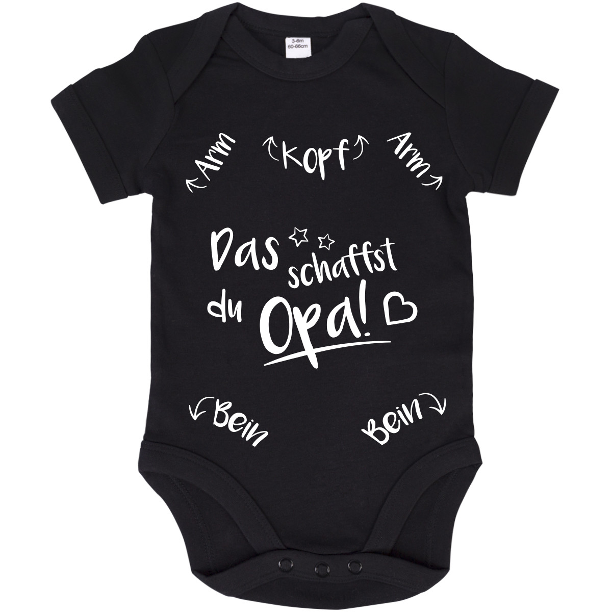 JUNIWORDS Babybody Das schaffst Du Opa!