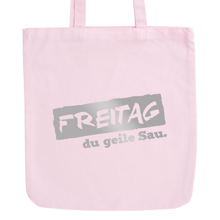 Juniwords Pastell Jutebeutel Freitag Du Geile Sau