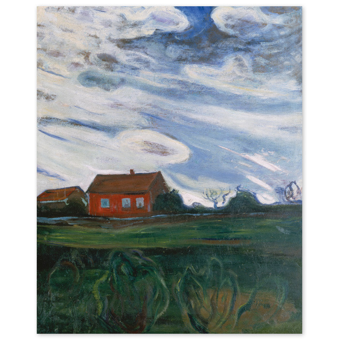 Poster Edvard Munch Das rote Haus