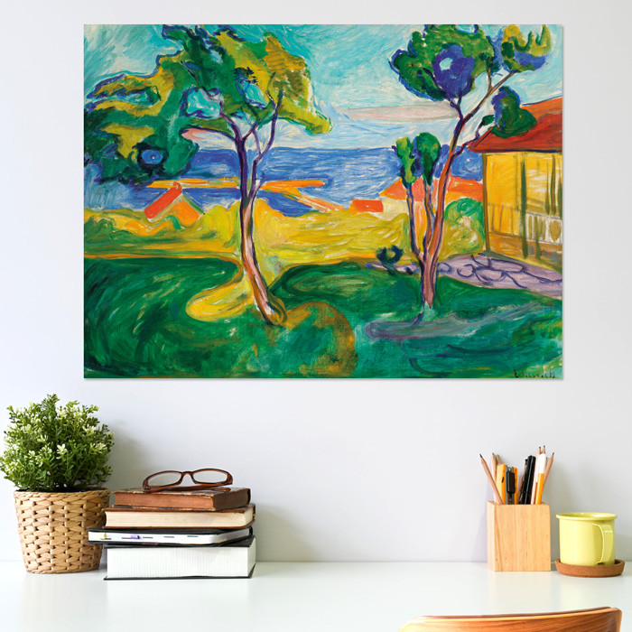 Poster Edvard Munch Der Garten in Åsgårdstrand
