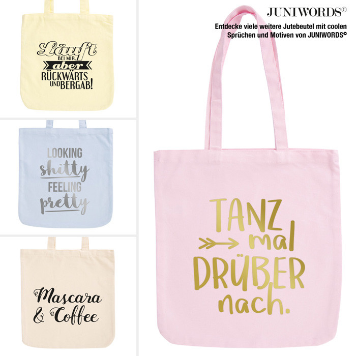 Juniwords Pastell Jutebeutel Freitag Du Geile Sau