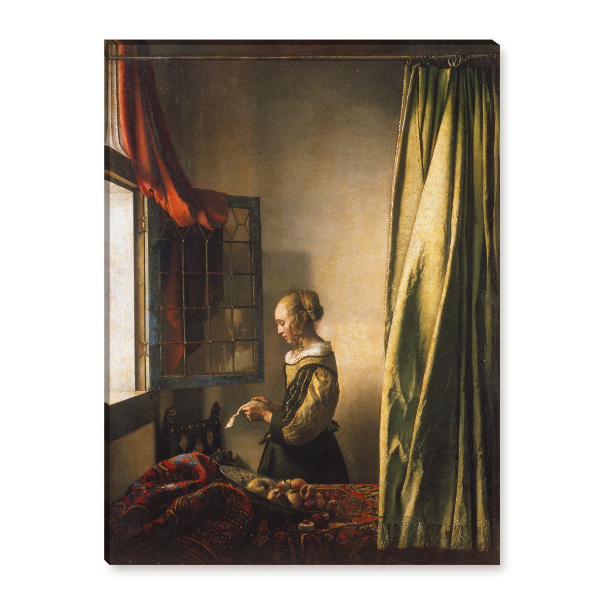 jan vermeer die briefleserin am offenen fenster