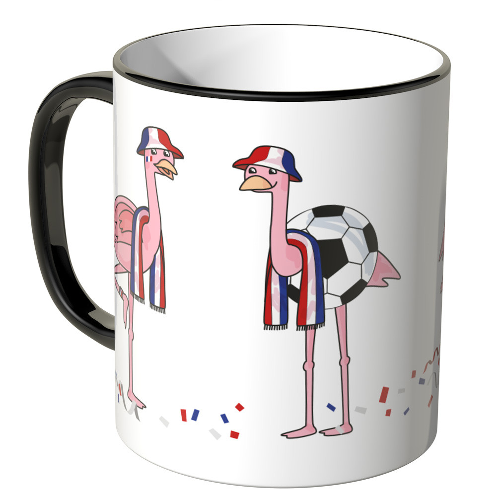 JUNIWORDS Tasse Frankreich Flamingo-Fans