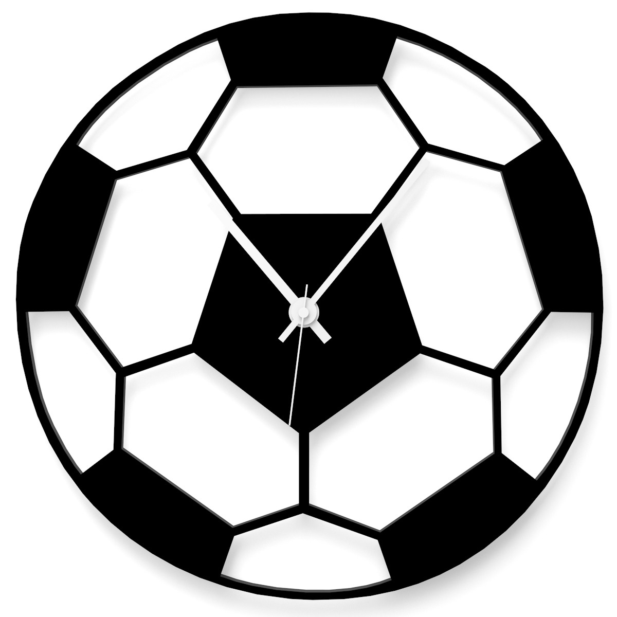 Wandticker Uhr Wanduhr inkl Uhrwerk für Kinderzimmer Fußball Rasen Ball Sport 