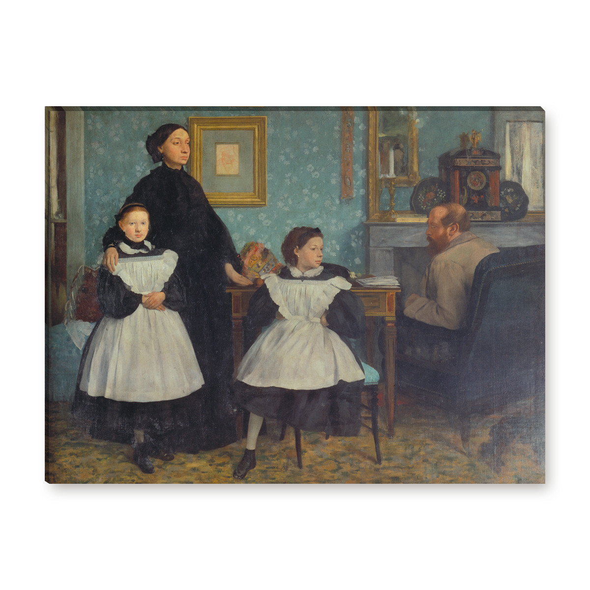 WANDKINGS Leinwandbild Edgar Degas /"die Familie Bellelli/"