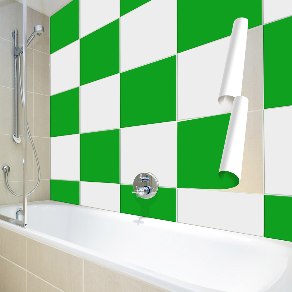 Wandkings Fliesenaufkleber 20 x 30 cm 20 Stück ANTHRAZIT GLÄNZEND