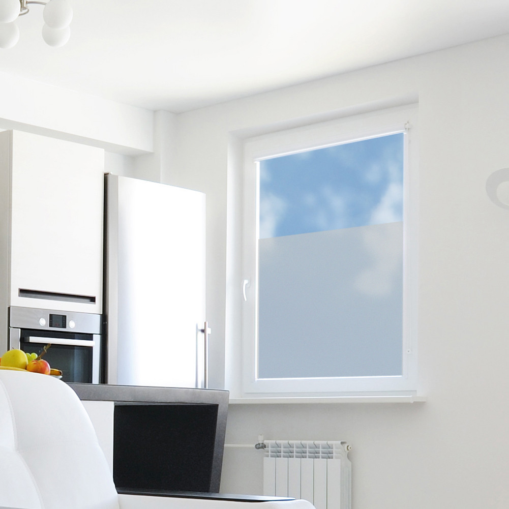 Milchglasfolie für Fenster, Glastüren und Duschen 90 cm Breite