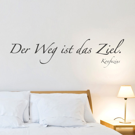 "Der Weg ist das Ziel" Wandtattoo