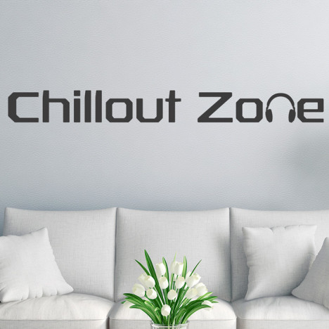Wandtattoo Spruch - Chillout Zone