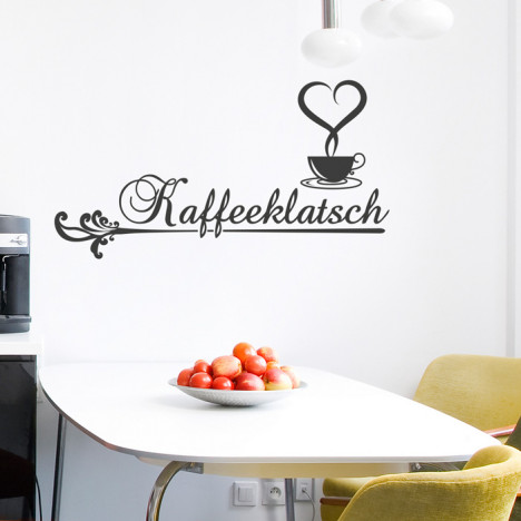 Wandtattoo Spruch - Kaffeeklatsch