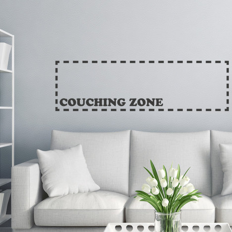 Wandtattoo Spruch - Couching Zone