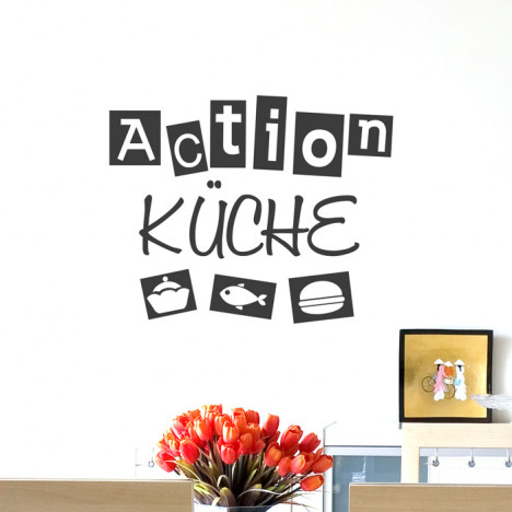 Wandtattoo Spruch - Actionküche