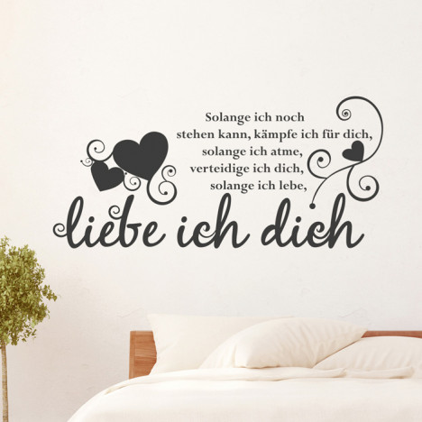 Wandtattoo Spruch - Solange ich noch stehen kann 3