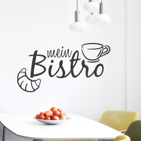 Wandtattoo Spruch - mein Bistro