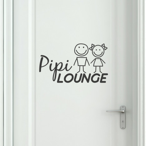 Wandtattoo WC Aufkleber - Pipi Lounge