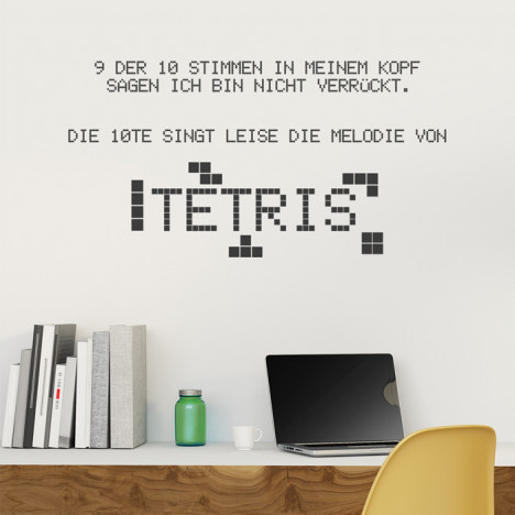 Wandtattoo Spruch - Tetris