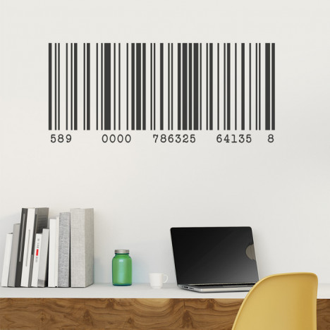 Wandtattoo Barcode