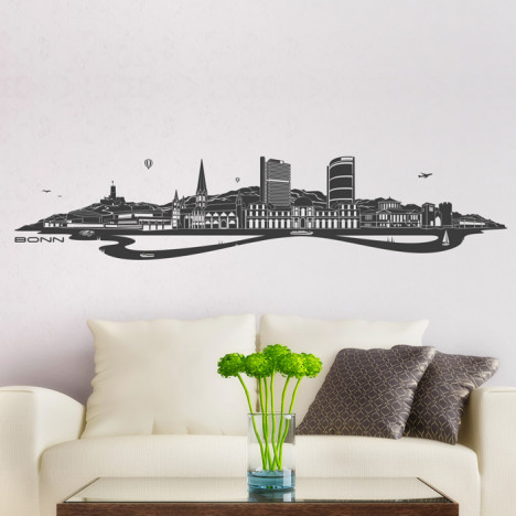 Wandtattoo Skyline Bonn