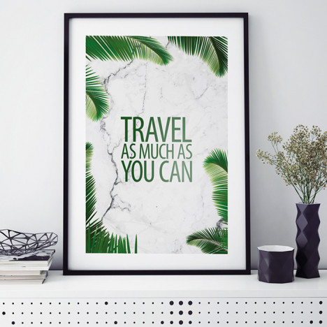 Poster Travel as much as you can