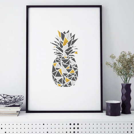 ananas origami poster