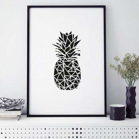 ananas origami poster