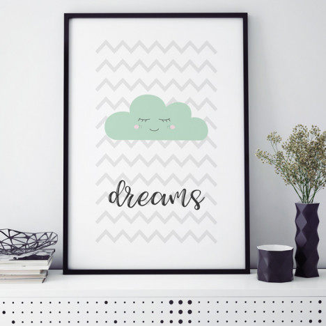 dreams wolke mint poster