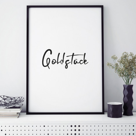 Poster Goldstück