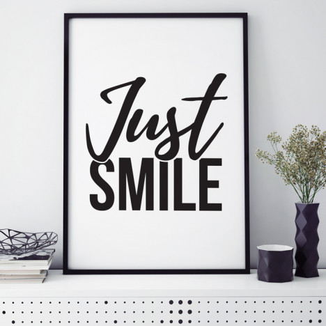 Poster Just smile