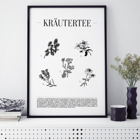 Poster Kräutertee