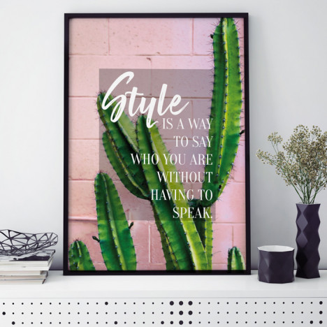 Poster Style is a way to say who you are without having to speak