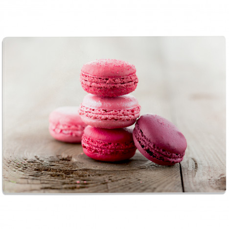 Glasschneidebrett Macarons