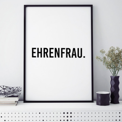 Poster Ehrenfrau.