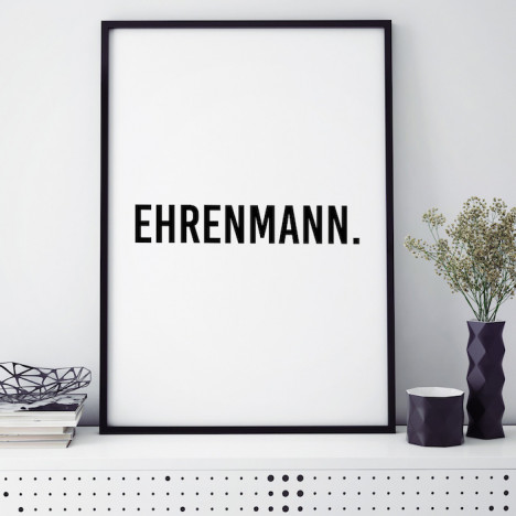 Poster Ehrenmann.