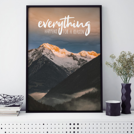 Poster everything happens for a reason