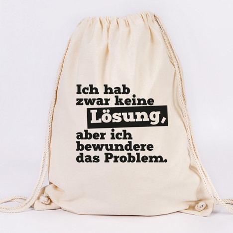 juniwords turnbeutel ich hab zwar keine lösung, aber ich bewundere das problem natur