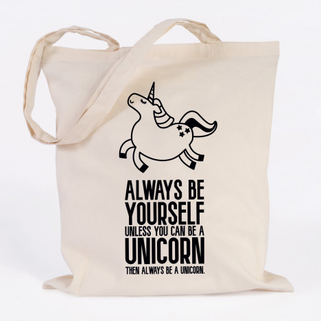 JUNIWORDS Jutebeutel always be a unicorn