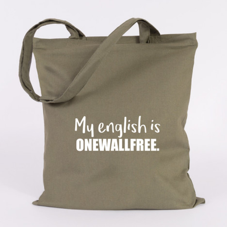 JUNIWORDS Jutebeutel My english is onewallfree.