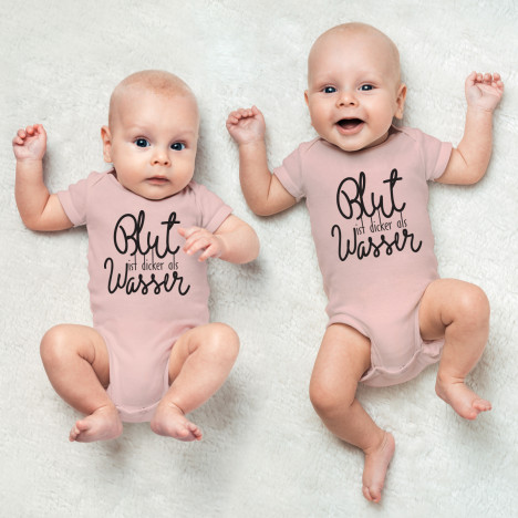 JUNIWORDS Babybodies "Blut ist dicker als Wasser" | 2er Set