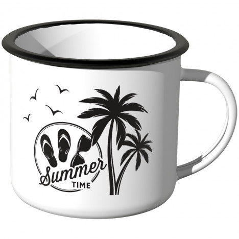 Emaille Tasse Summer Time